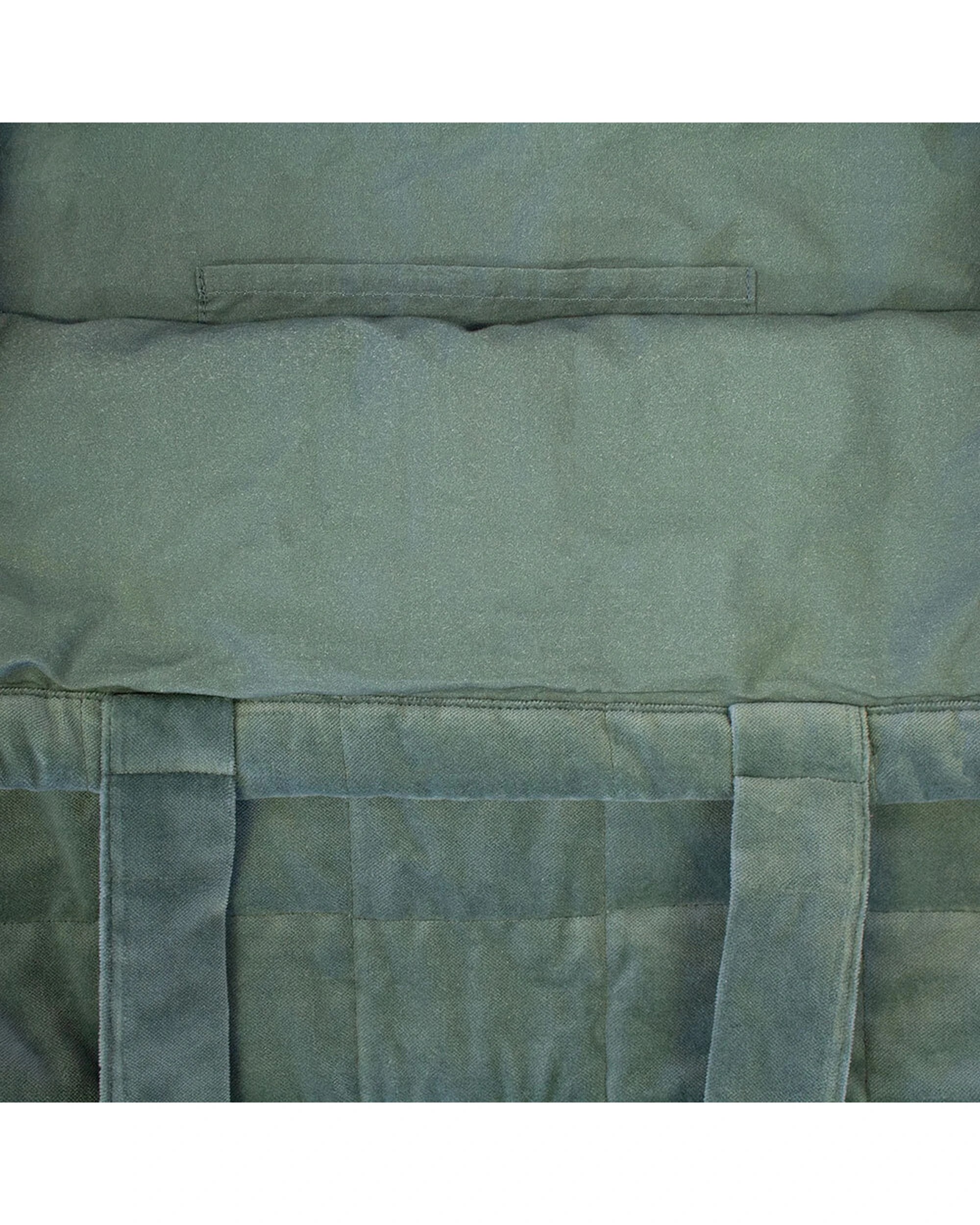 2 Bambury Nuno Cotton Velvet Tote Beach Bag Quilted Large Cotton Lined - Green, 2 of 3