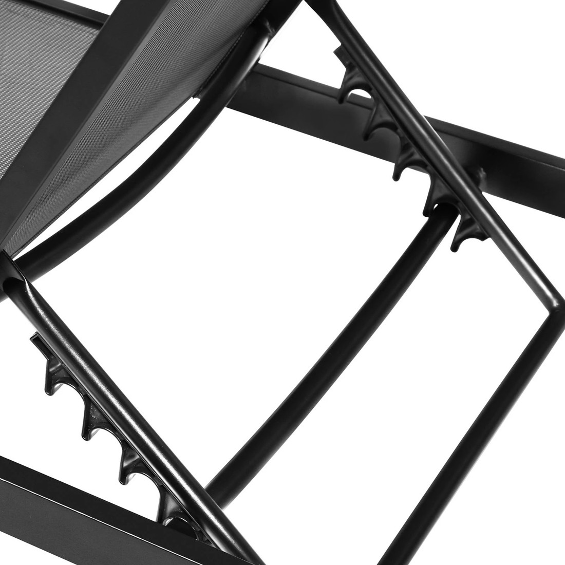 7 Livsip 2x Outdoor Sun Lounger Aluminium Day Bed
 - Black, 7 of 8