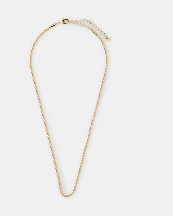 18K Gold Plated Twist Chain Necklace