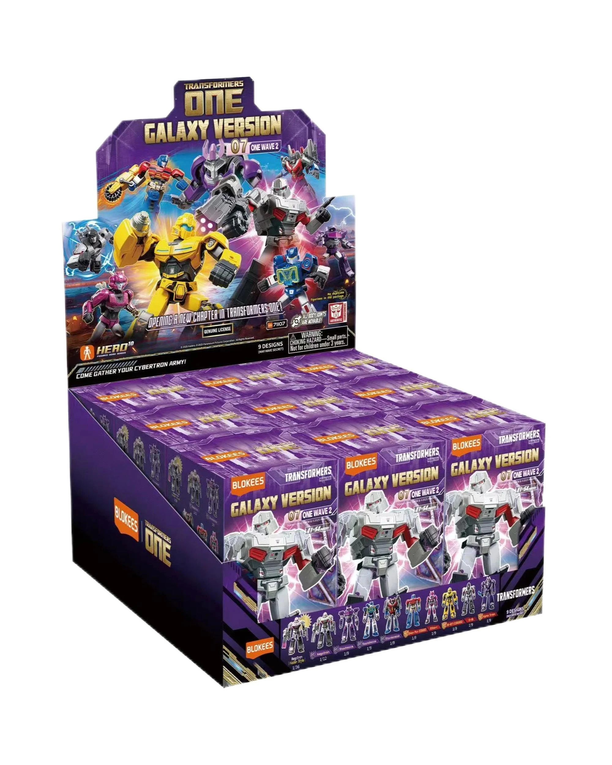 1 Blokees Transformers Galaxy Version 07 One Wave 2 Blind Box Full Case Set of 9, 1 of 10