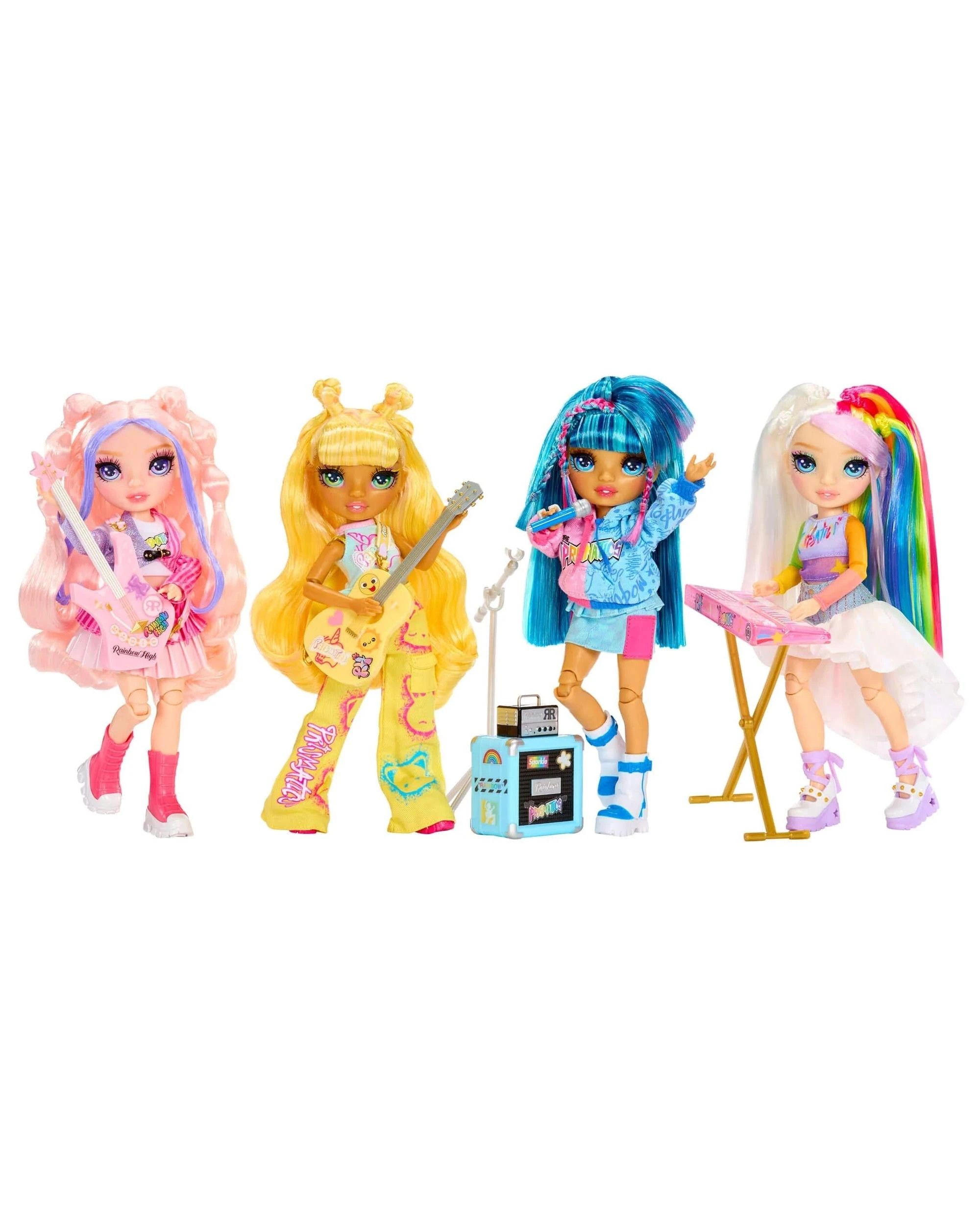 7 Rainbow High Junior High Rock Band Bella Parker Fashion Doll - Pink, 7 of 7