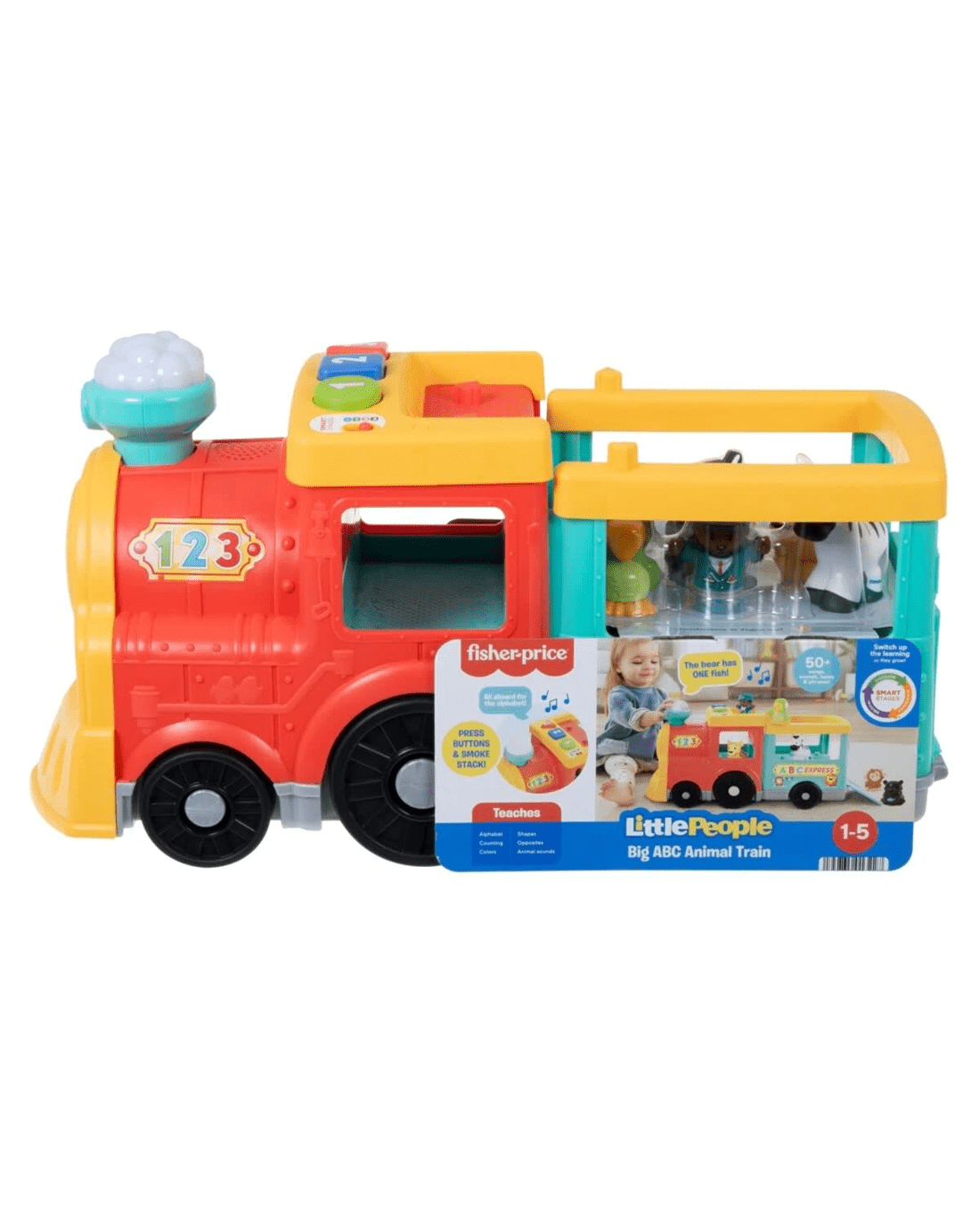 1 Fisher-Price Little People Big ABC Animal Train, 1 of 8