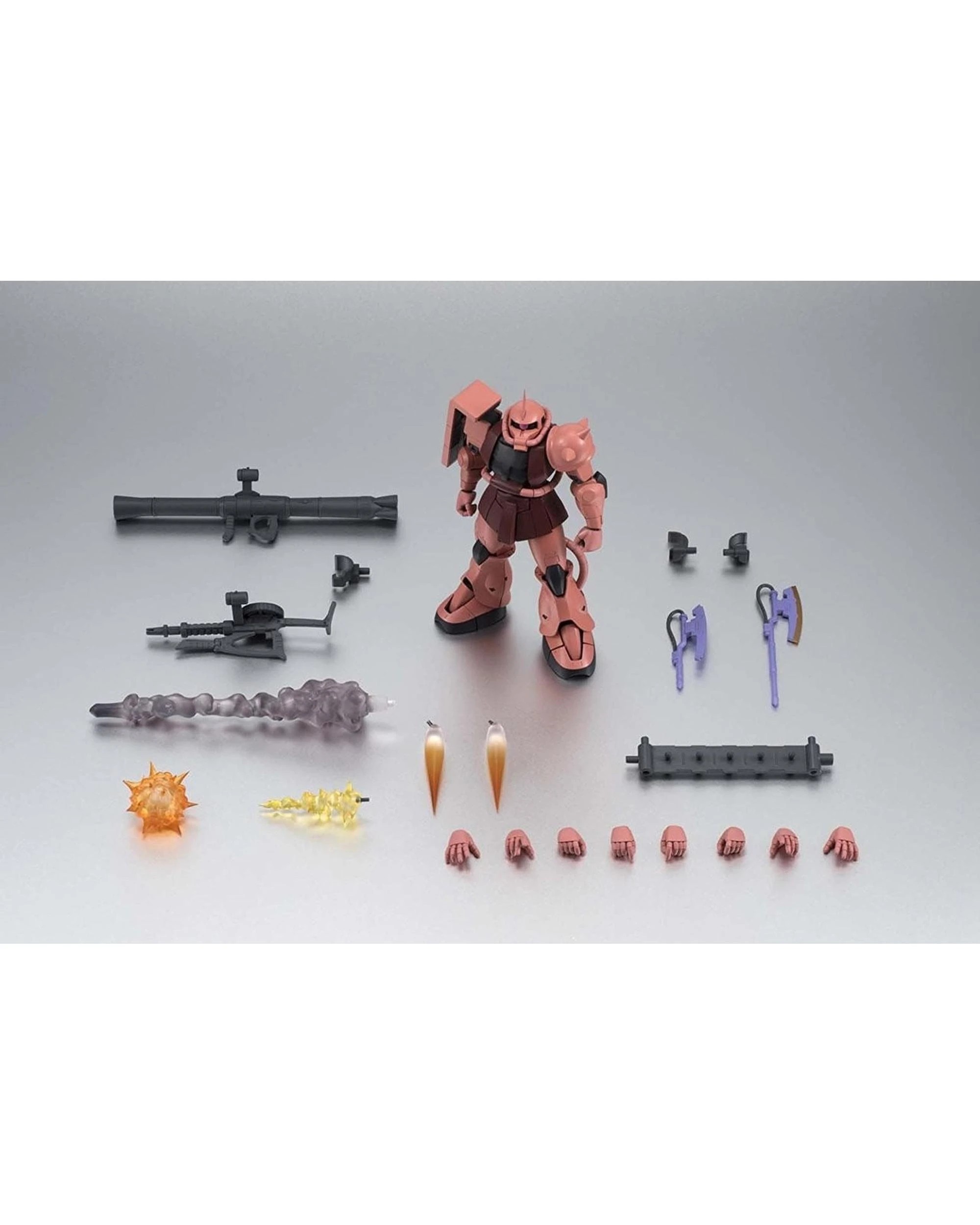 8 Tamashii Nations Robot Spirits RT Gundam Side MS MS-06S Char's Zaku II Figure, 8 of 8