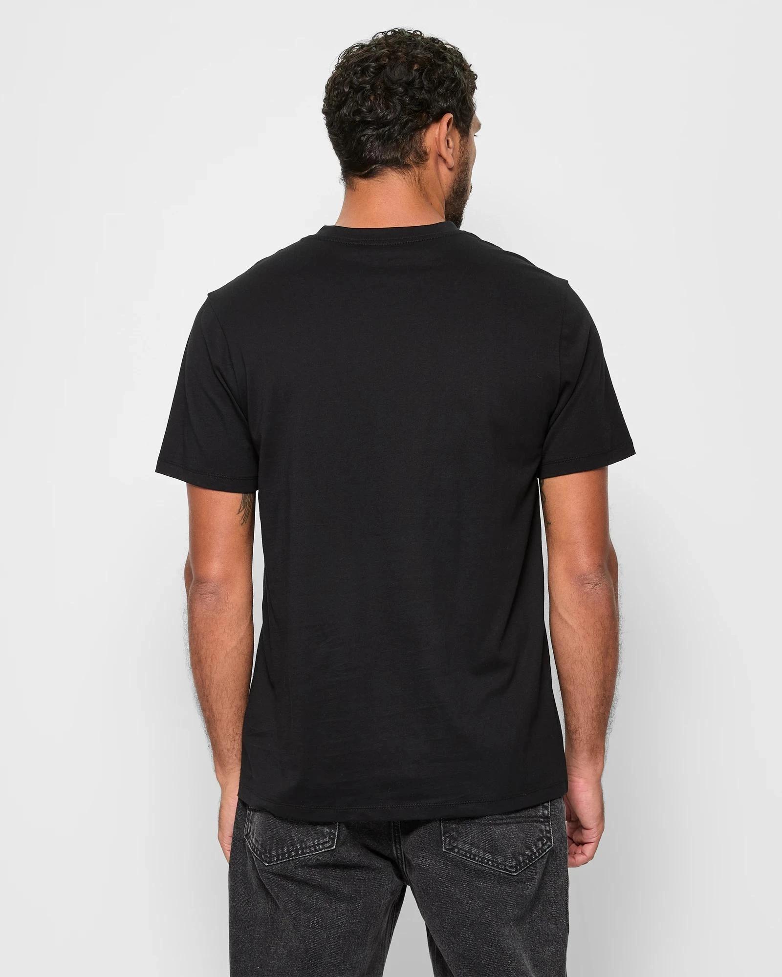 4 Target Australian Cotton V-Neck T-Shirt BLACK, 4 of 5