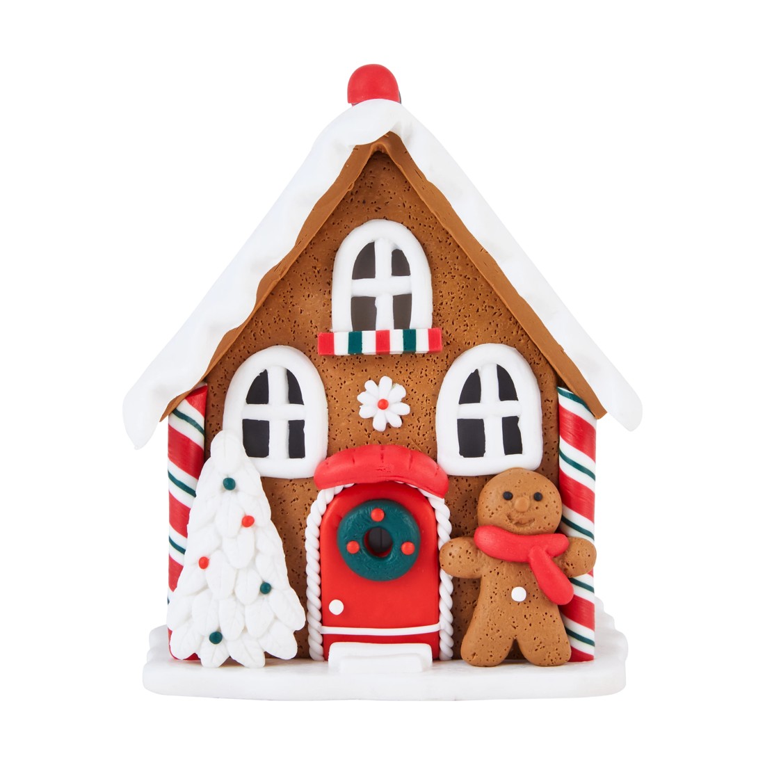 6 Battery Operated LED Light Up Hand Crafted House - Assorted, 6 of 7