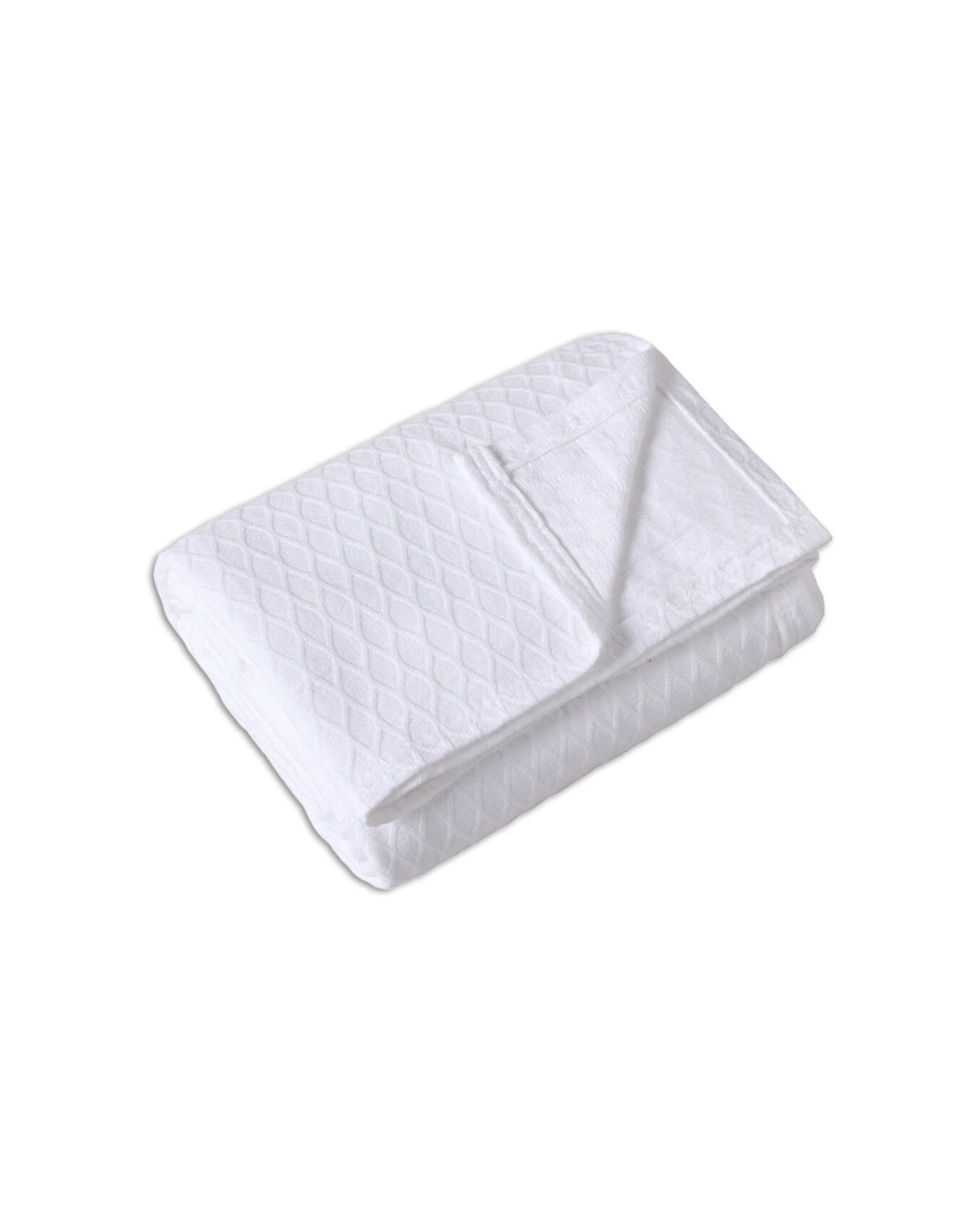 1 Onkaparinga Heirloom Bamboo Cotton Blanket Durable Soft - White, 1 of 2
