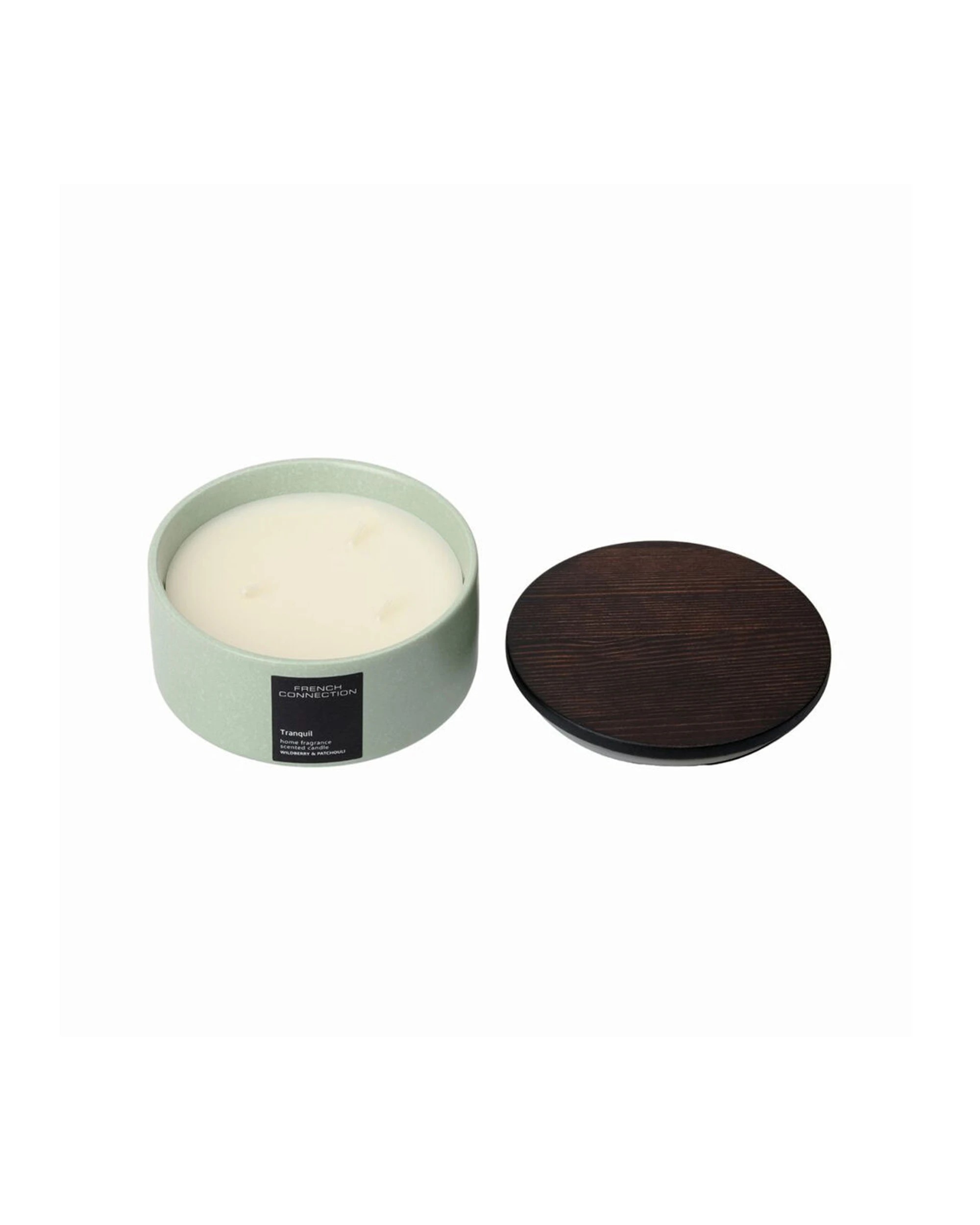 2 French Connection Tranquil Wildberry & Patchouli 3 Wick Large Candle 396g - Plain, 2 of 2
