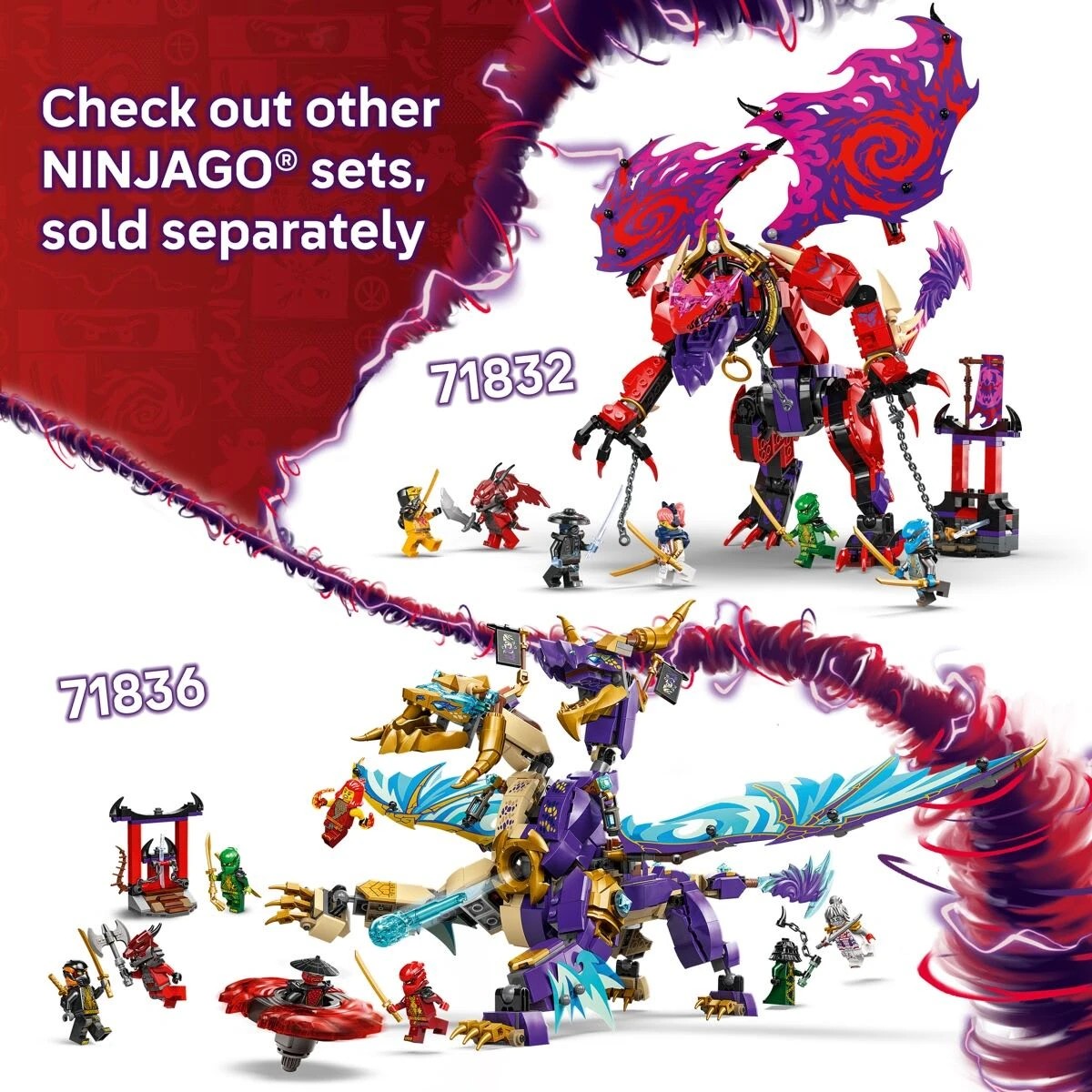 6 LEGO NINJAGO Thunderfang Dragon of Chaos 71832, 6 of 8