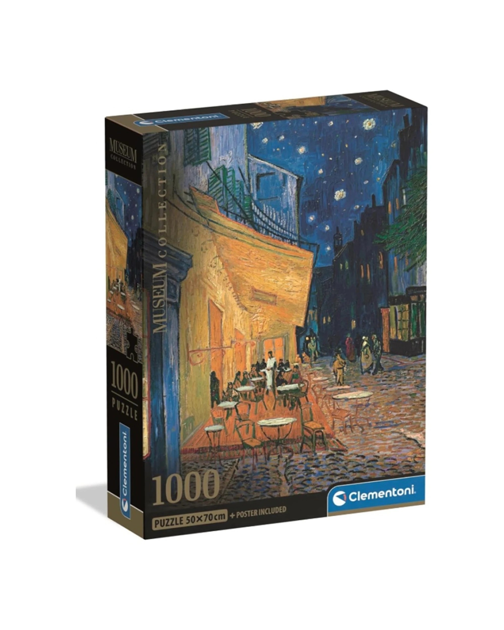 1 Clementoni Museum Collection V.Gogh Cafe Terrace 1000 Piece Jigsaw Puzzle - Multi, 1 of 2