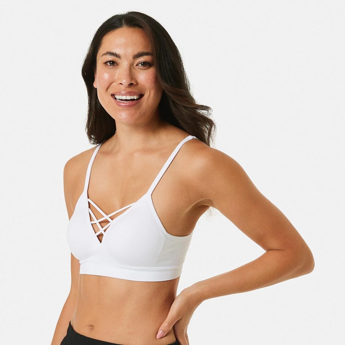 2 Wirefree Seamfree Bralette WHITE, 2 of 5
