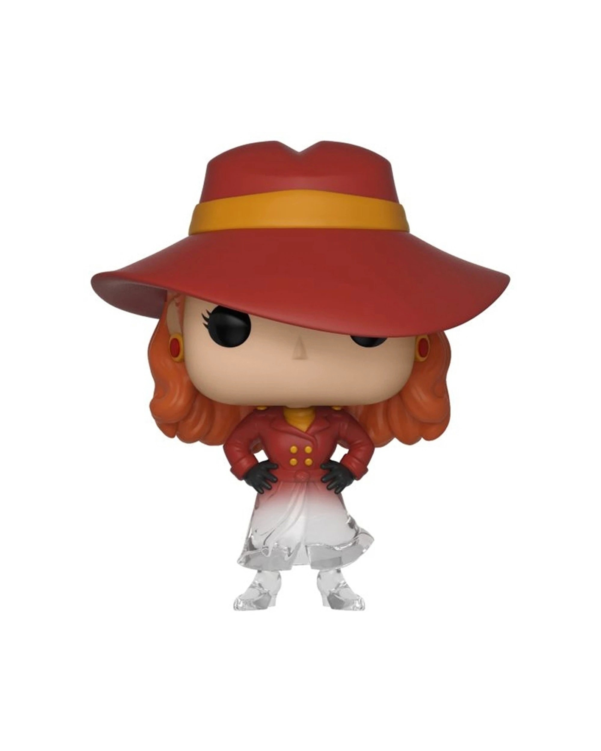 1 Pop Carmen Sandiego - Carmen Fade Vinyl Action Figure 10cm Collectable Toy - Red, 1 of 3