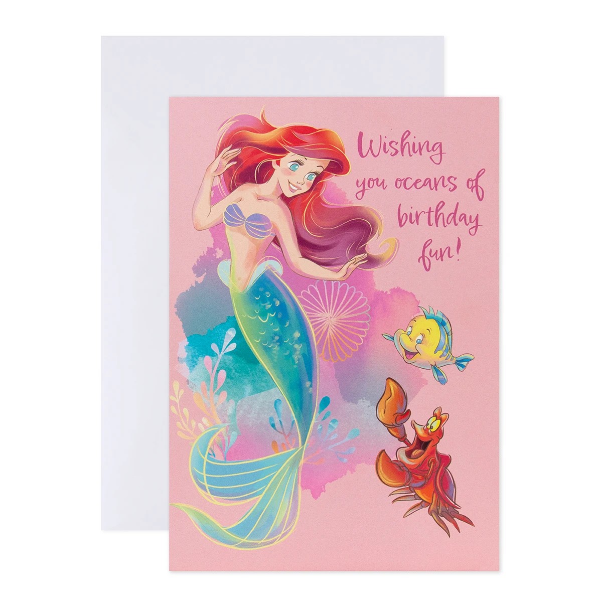 1 Hallmark Disney Princess Interactive Sound Card - Wishing You Oceans of Birthday Fun!, 1 of 4