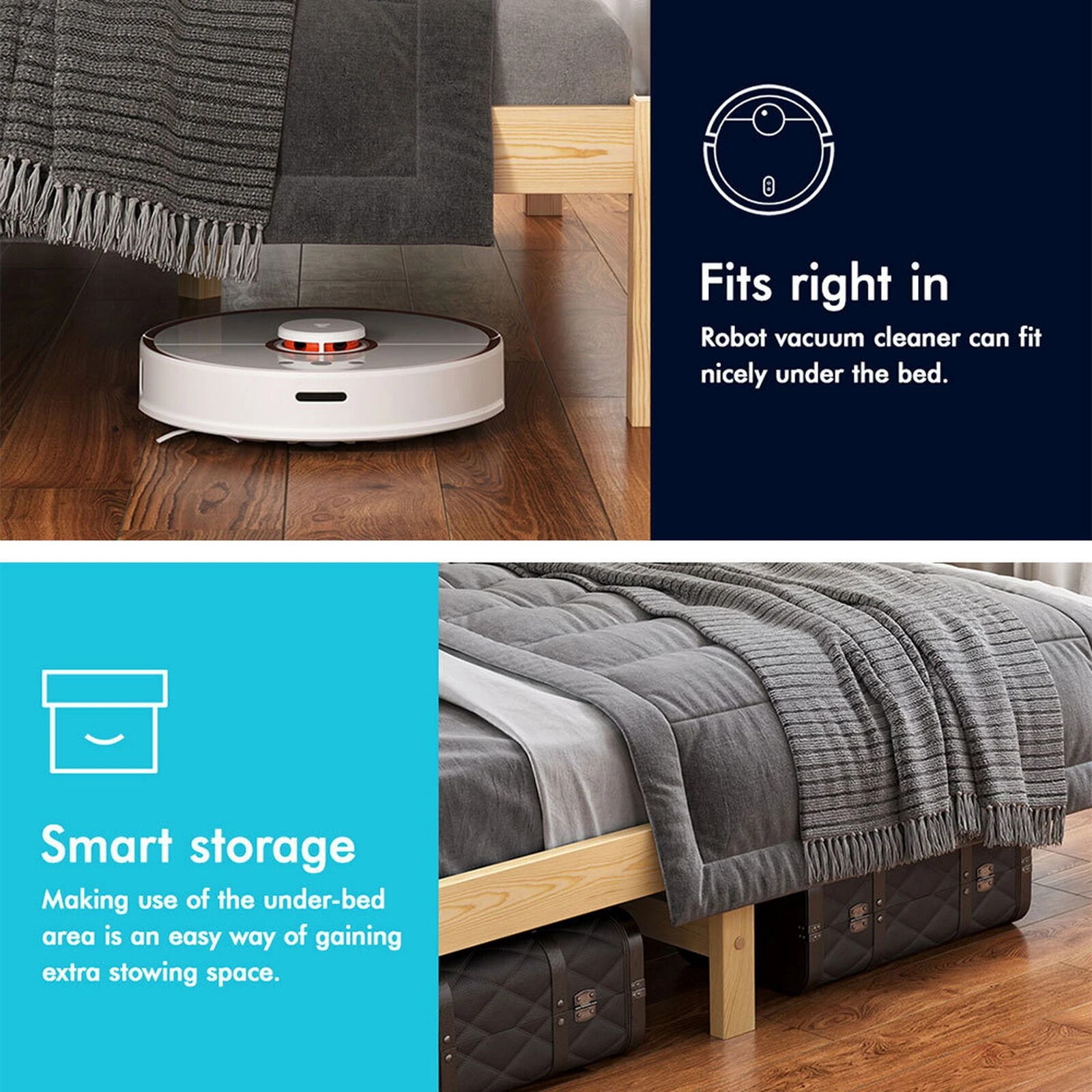 9 Alfordson Bed Frame Wooden Timber Double Size Mattress Base Platform Fenella - Natural, 9 of 10