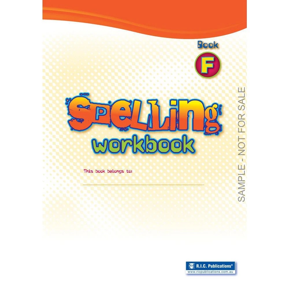2 Spelling Workbook/Interactive Book F, 2 of 5