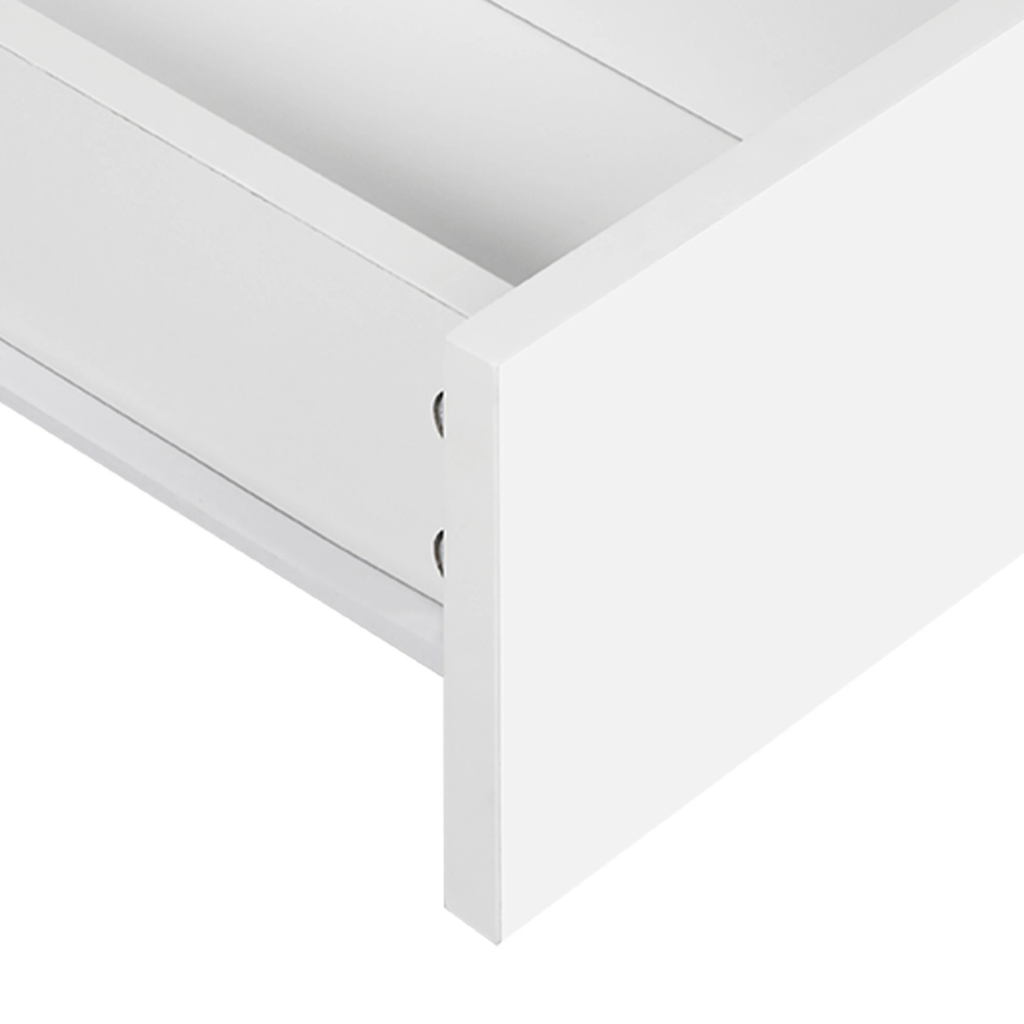 4 Levede Slim Bedside Table Nightstand Side Table Storage Bedroom Narrow Cabinet - White, 4 of 9