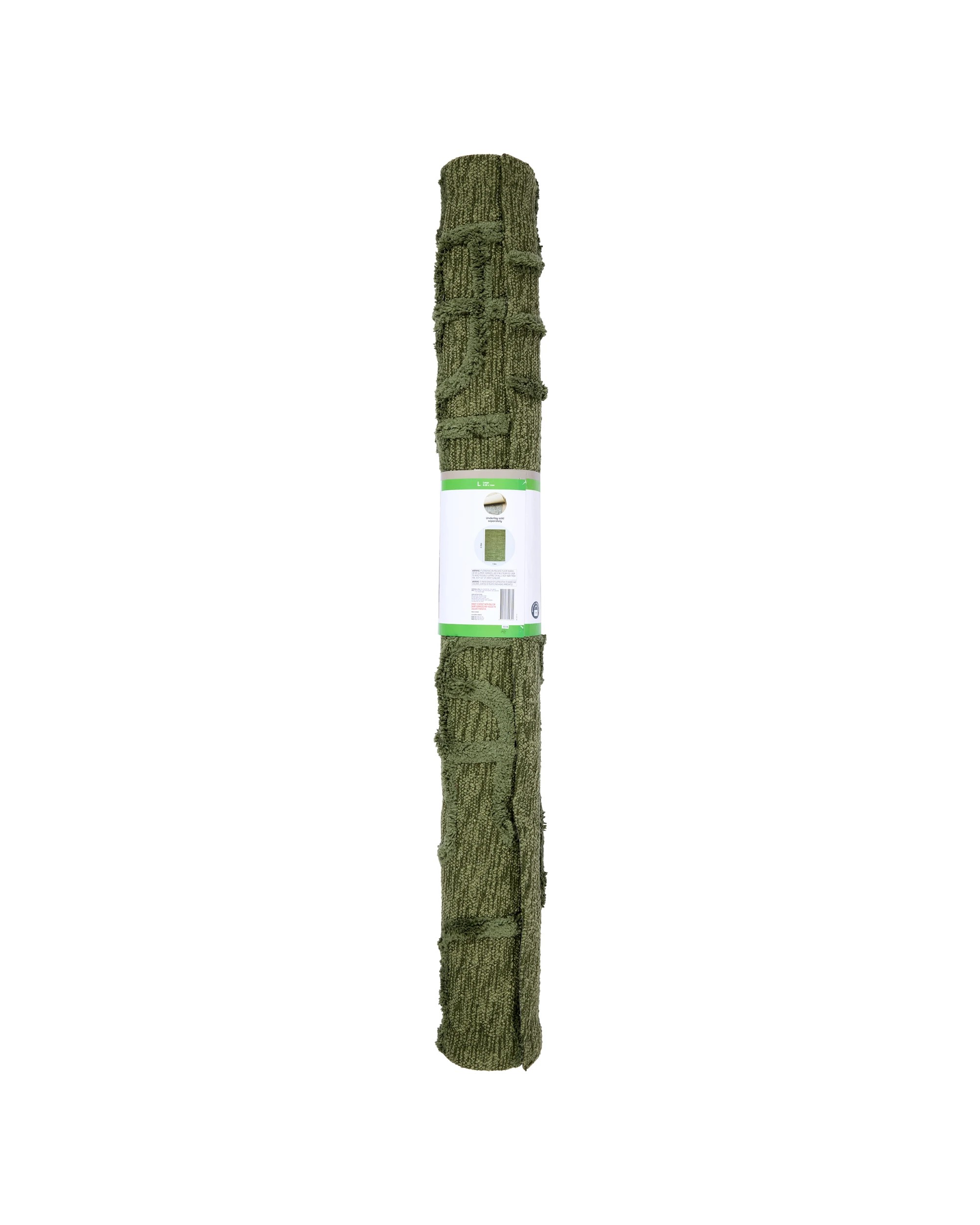 8 Leslie Loop Wool Blend Rug - Green, Large - 235cm x 160cm, 8 of 9