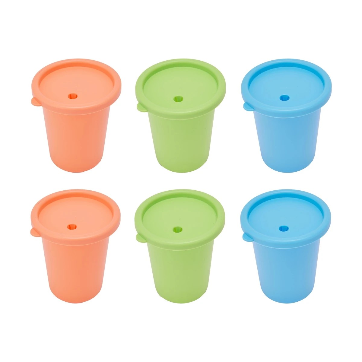 3 6 Pack Reusable Cups with Straws, 3 of 9