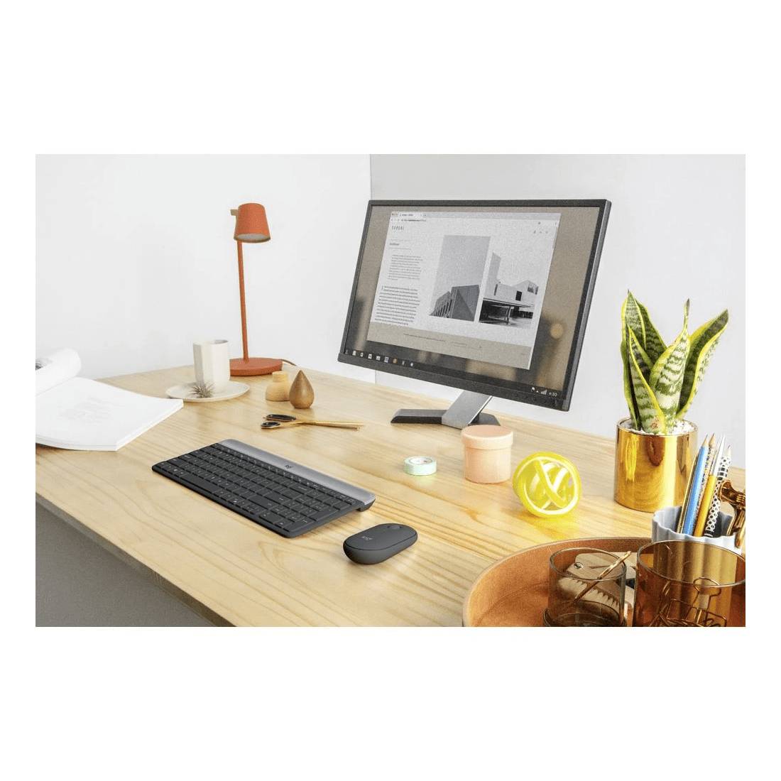 6 Logitech MK470 Wireless Mouse and Keyboard Combo Graphite, 6 of 8