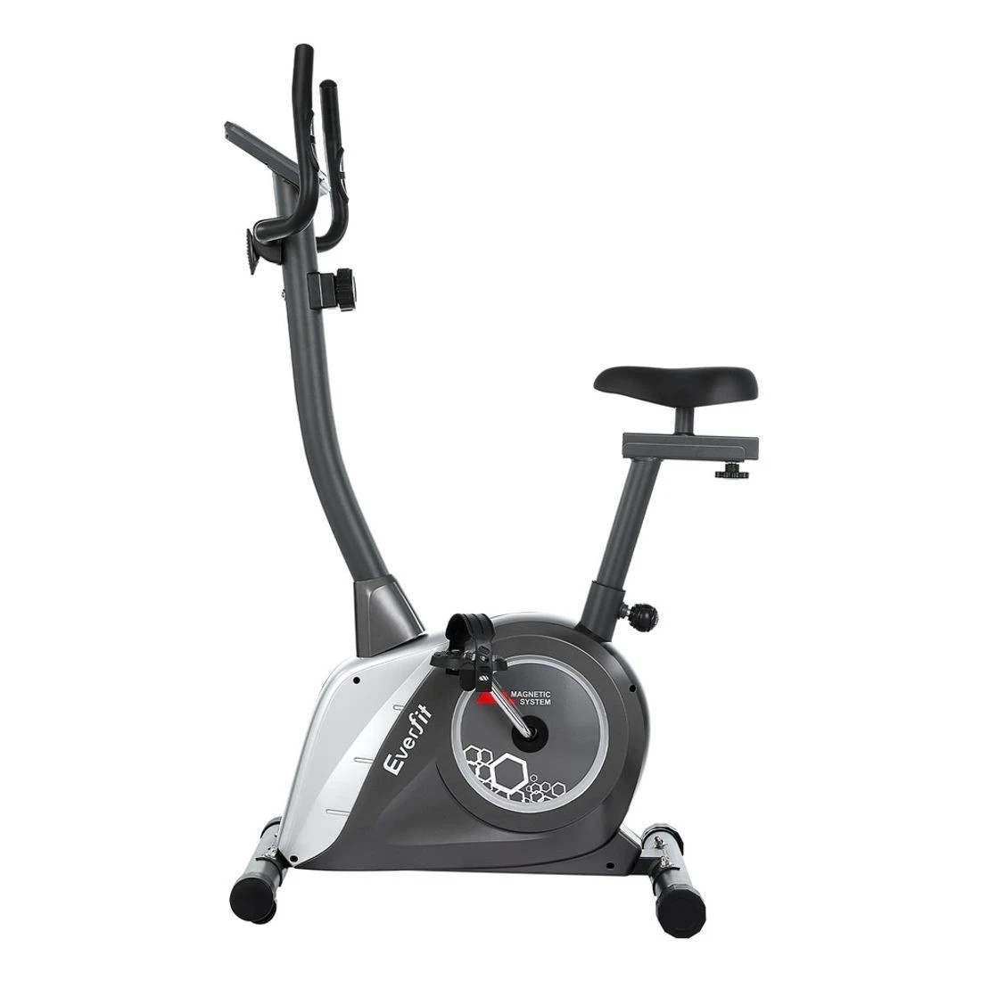 3 Everfit Magnetic Exercise Bike Upright Bike Fitness Home Gym - Grey, 3 of 6