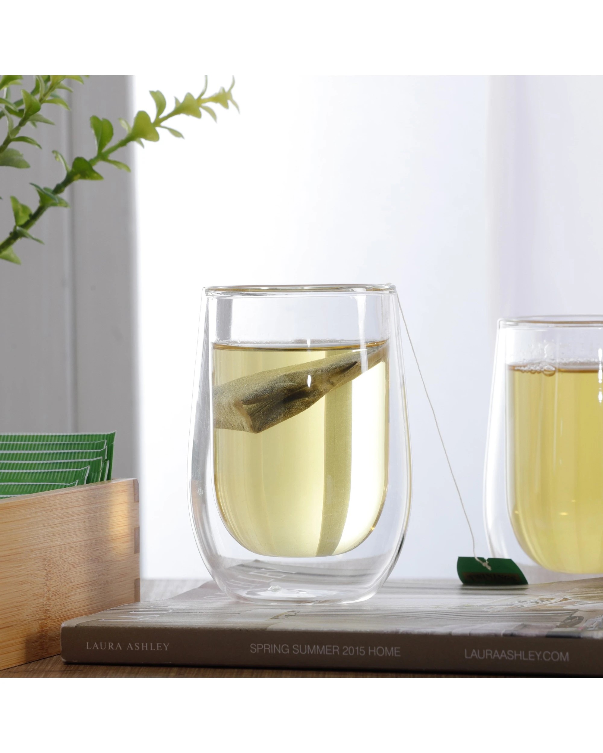 4 Sherwood Home Double Wall Coffee Glass Set of 2 x 290ml Cups - Clear, 4 of 6