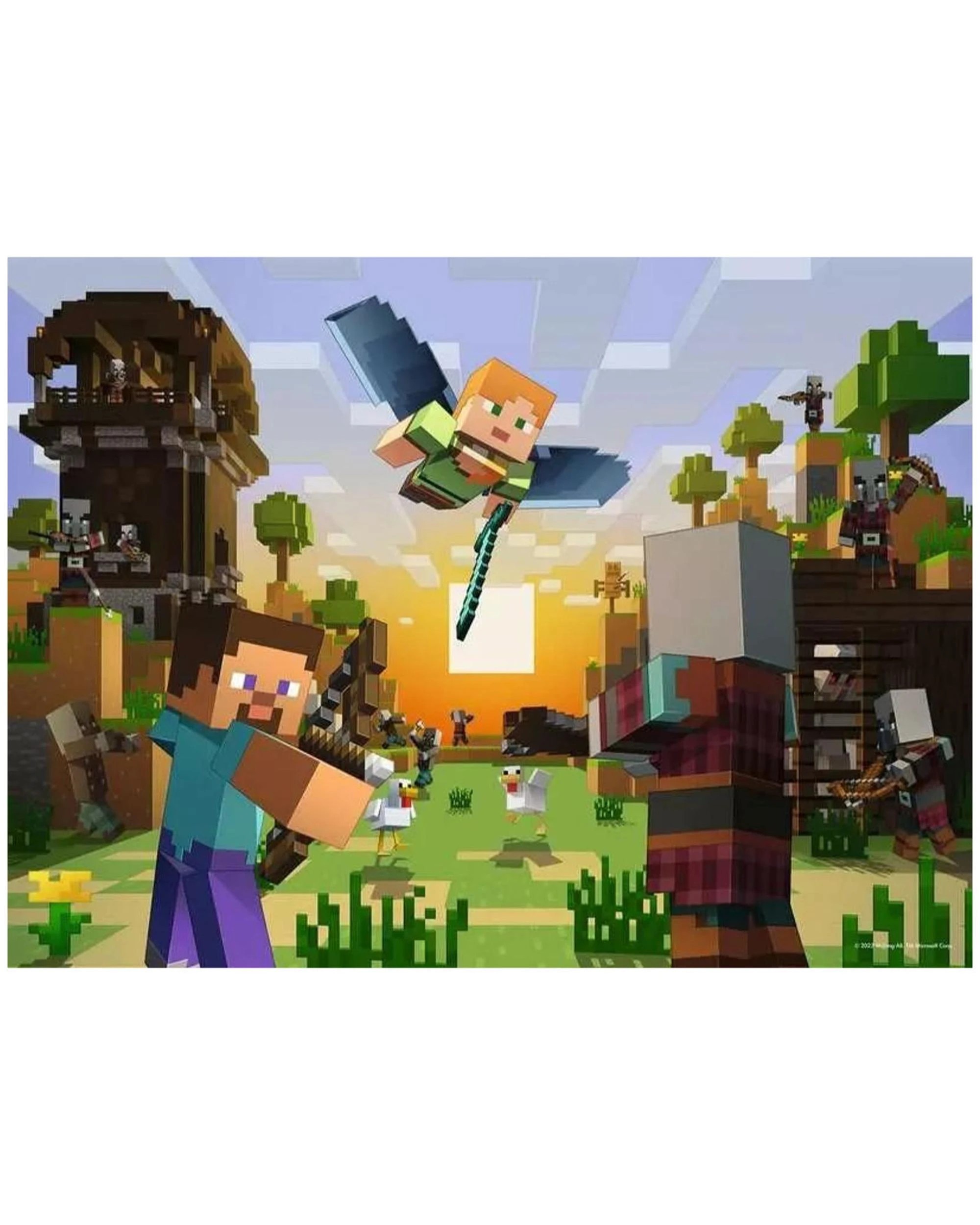2 Ravensburger Minecraft XXL 150 Piece Jigsaw Puzzle, 2 of 2