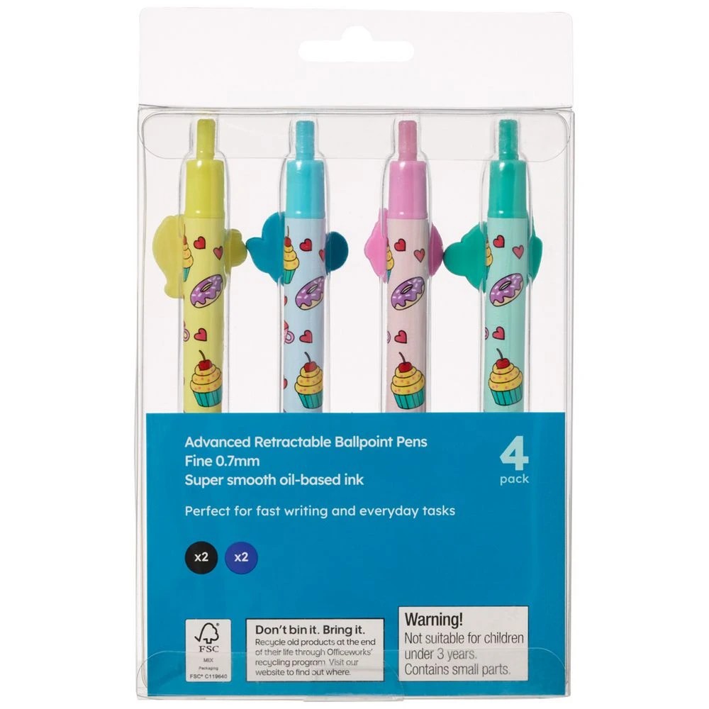 3 Studymate Retractable Semi-Gel Pen 4 Pack, 3 of 3