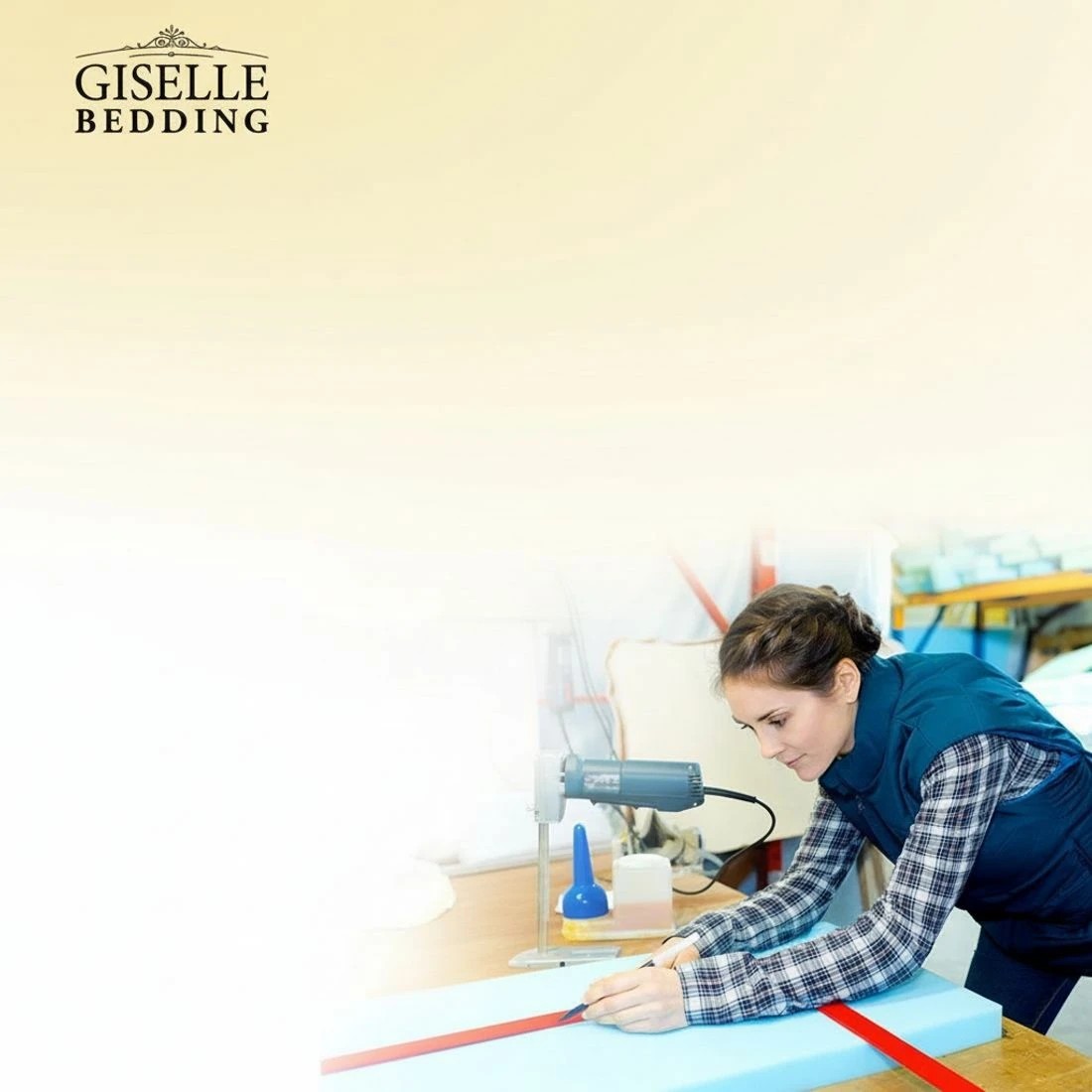 4 Giselle Bedding 24cm Mattress Super Firm Double - Double Bed - White, 4 of 5