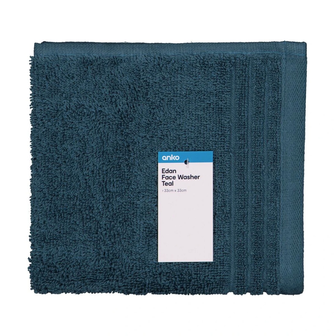5 Edan Cotton Face Washer - Teal, 5 of 6