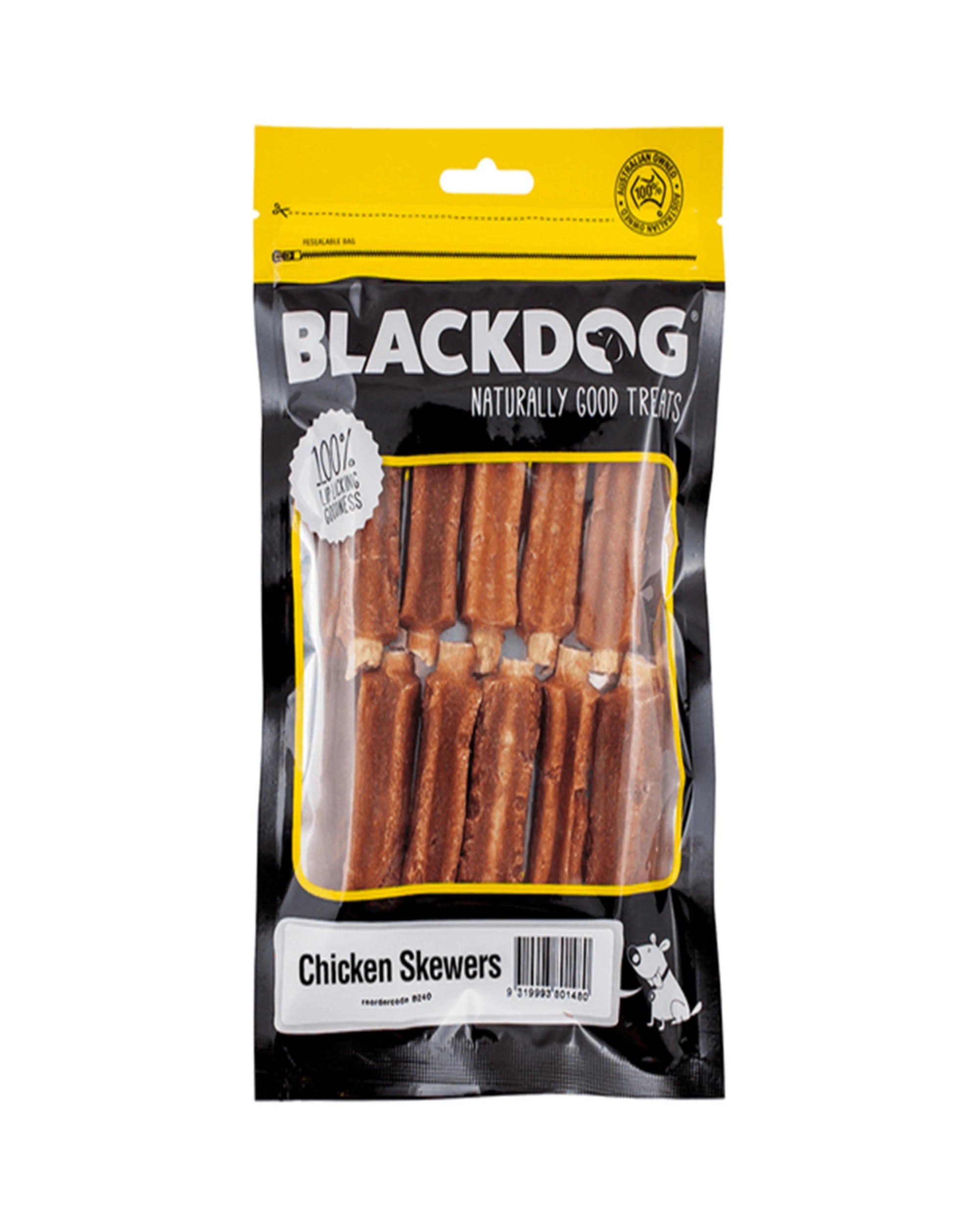 1 Blackdog Dog Treats Chicken Skewers 1 Pack, 1 of 2