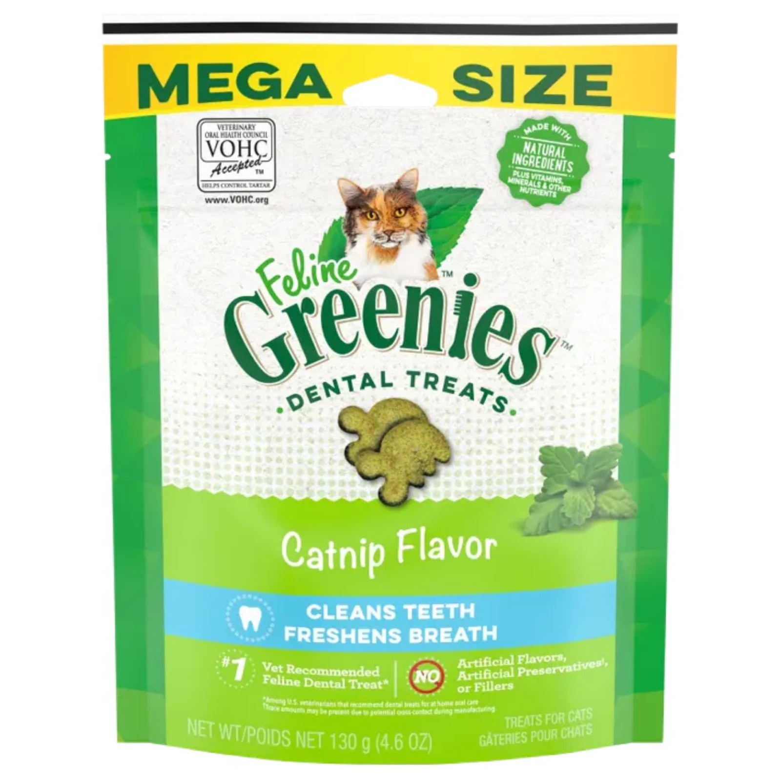 1 Greenies Cat Treat Dental Catnip 130g, 1 of 7