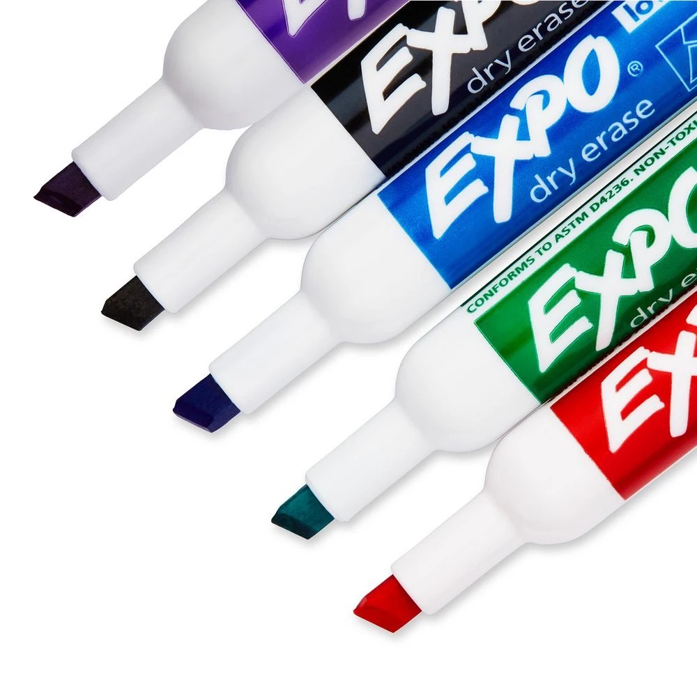 3 Expo Whiteboard Markers Chisel Assorted 36 Pack, 3 of 6
