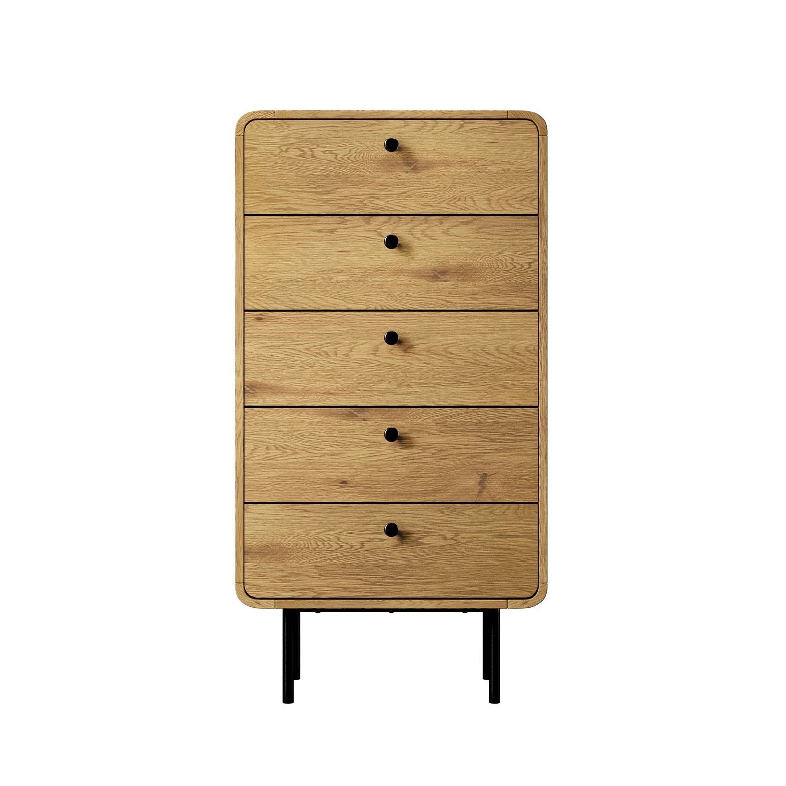 7 Oikiture 5 Chest Of Drawers Tallboy Storage Cabinet Dresser
 - Natural, 7 of 10