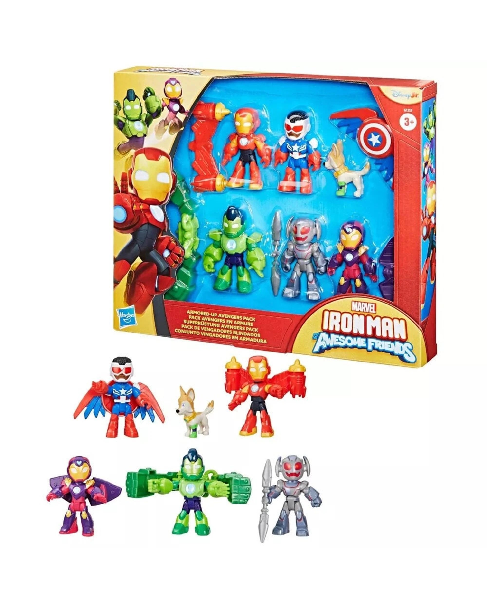 1 Marvel Iron Man and His Awesome Friends Armored-Up Avengers Figure Pack, 1 of 5