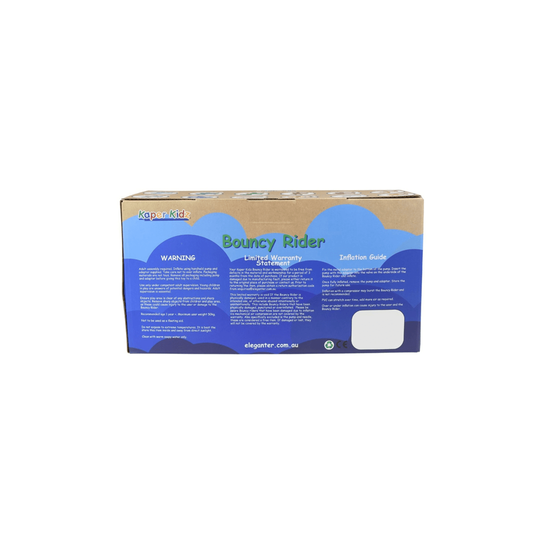 2 Kaper Kidz Bouncy Rider Stardust The Unicorn Kids Ride On Toy White 12m Plus - White, 2 of 9