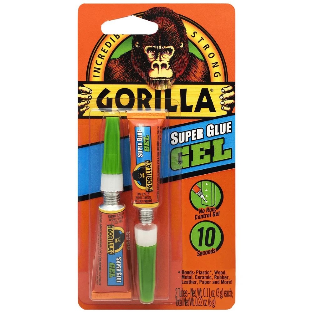 1 Gorilla Super Glue Gel 2 Pack, 1 of 3