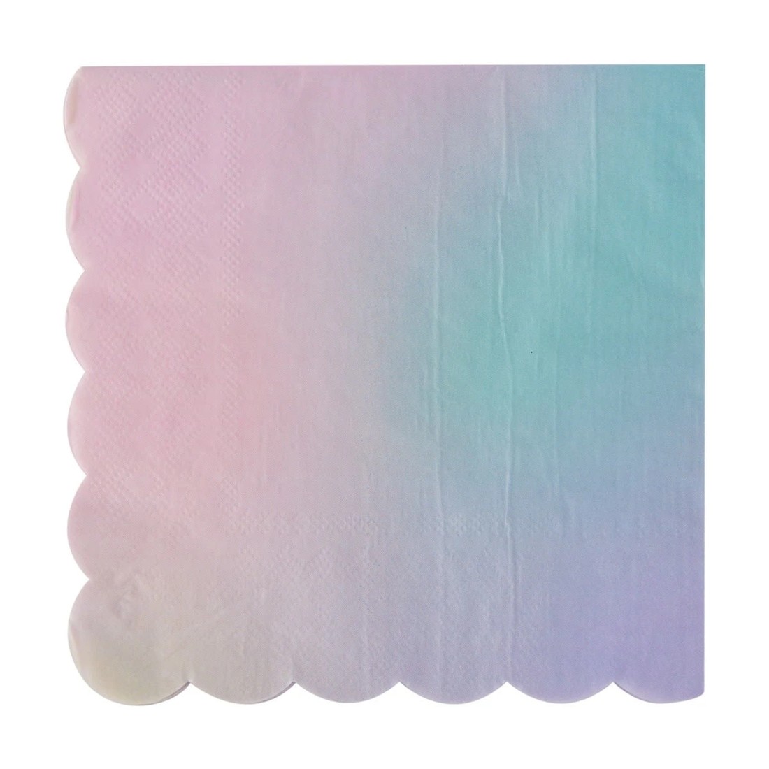 4 20 Pack Ombre Scalloped Paper Napkins, 4 of 5