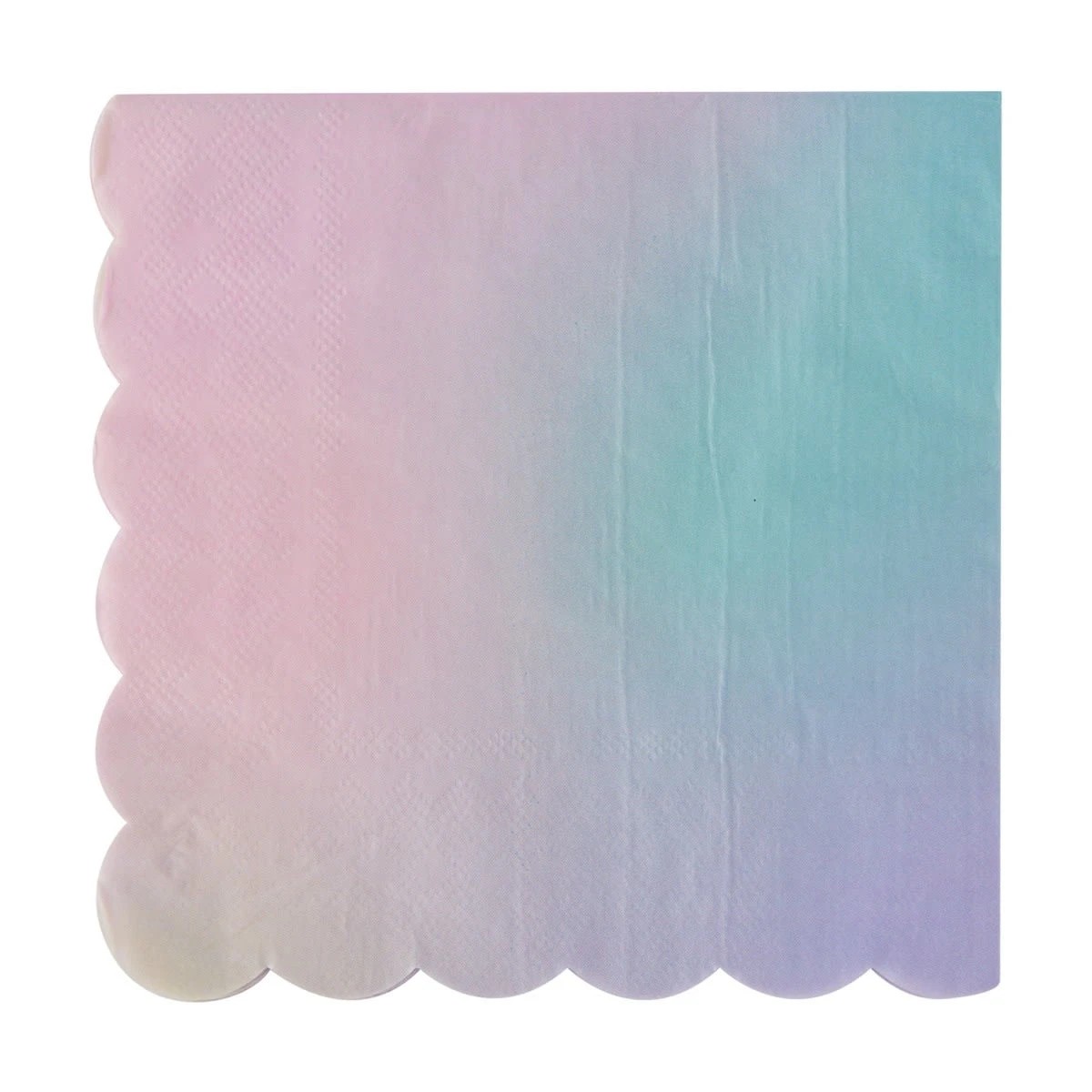 4 20 Pack Ombre Scalloped Paper Napkins, 4 of 5