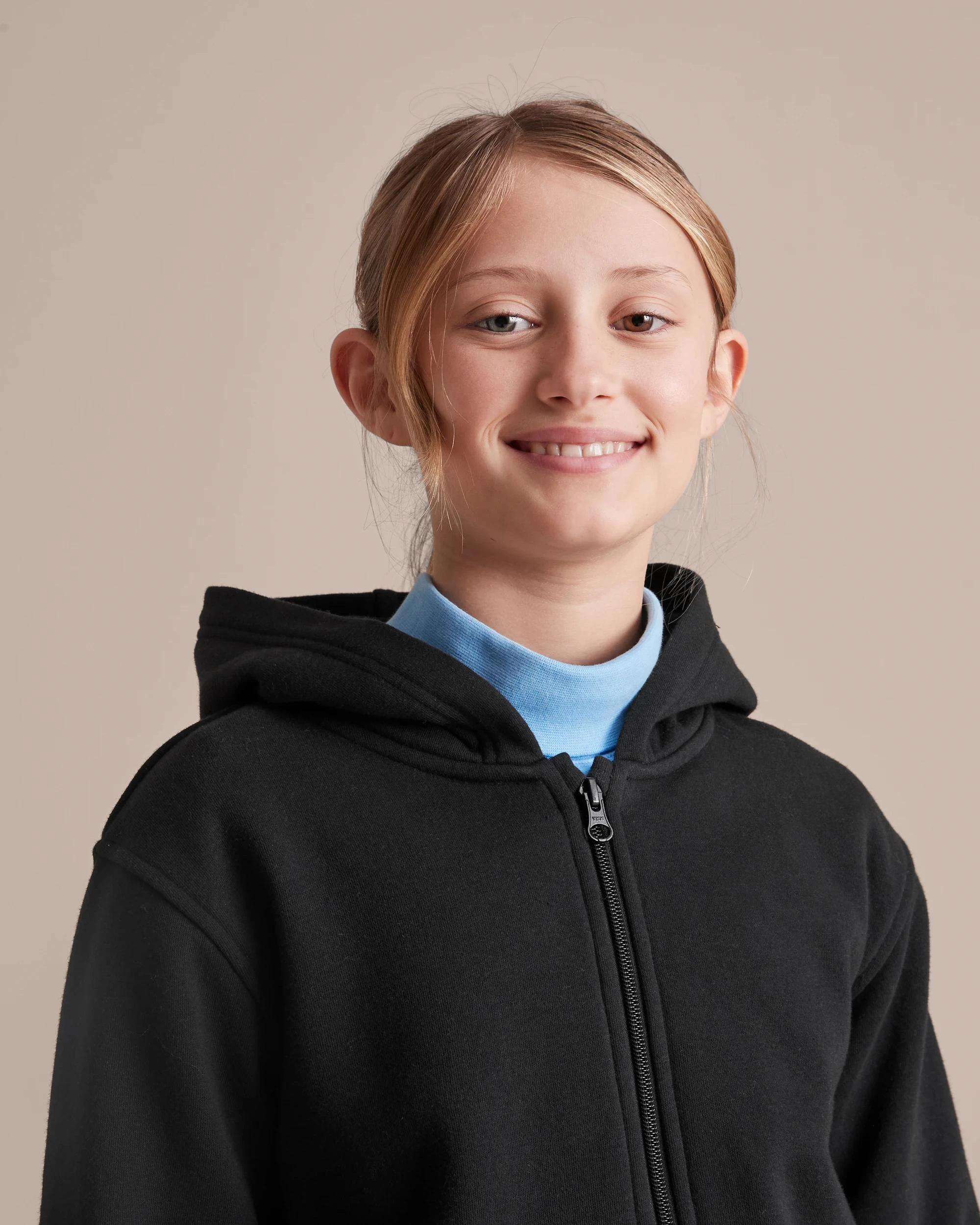 4 Target School Fleece Zip Thru Hoodie BLACK, 4 of 10