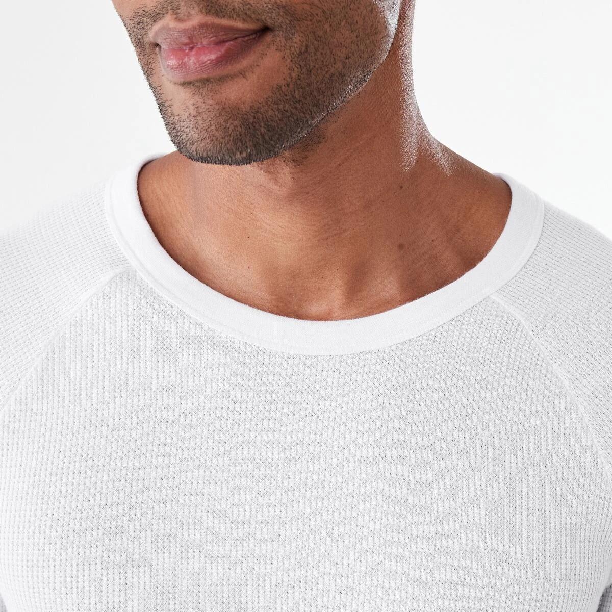 5 Long Sleeve Mini Waffle Thermal Top White, 5 of 5