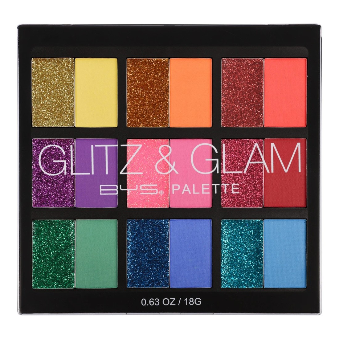1 BYS 18 Shades Eyeshadow Palette - Glitz and Glam, 1 of 4