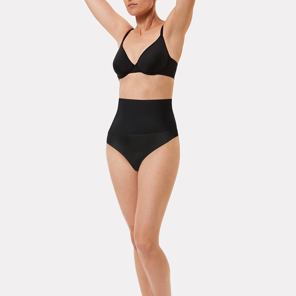 8 2 Pack Firm Control Seamfree Shaping Briefs BLACK, TAN, 8 of 8