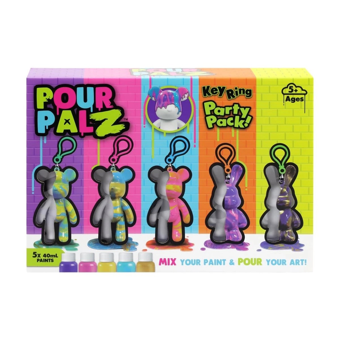 1 Pour Palz Mini Keyring Party Pack, 1 of 10