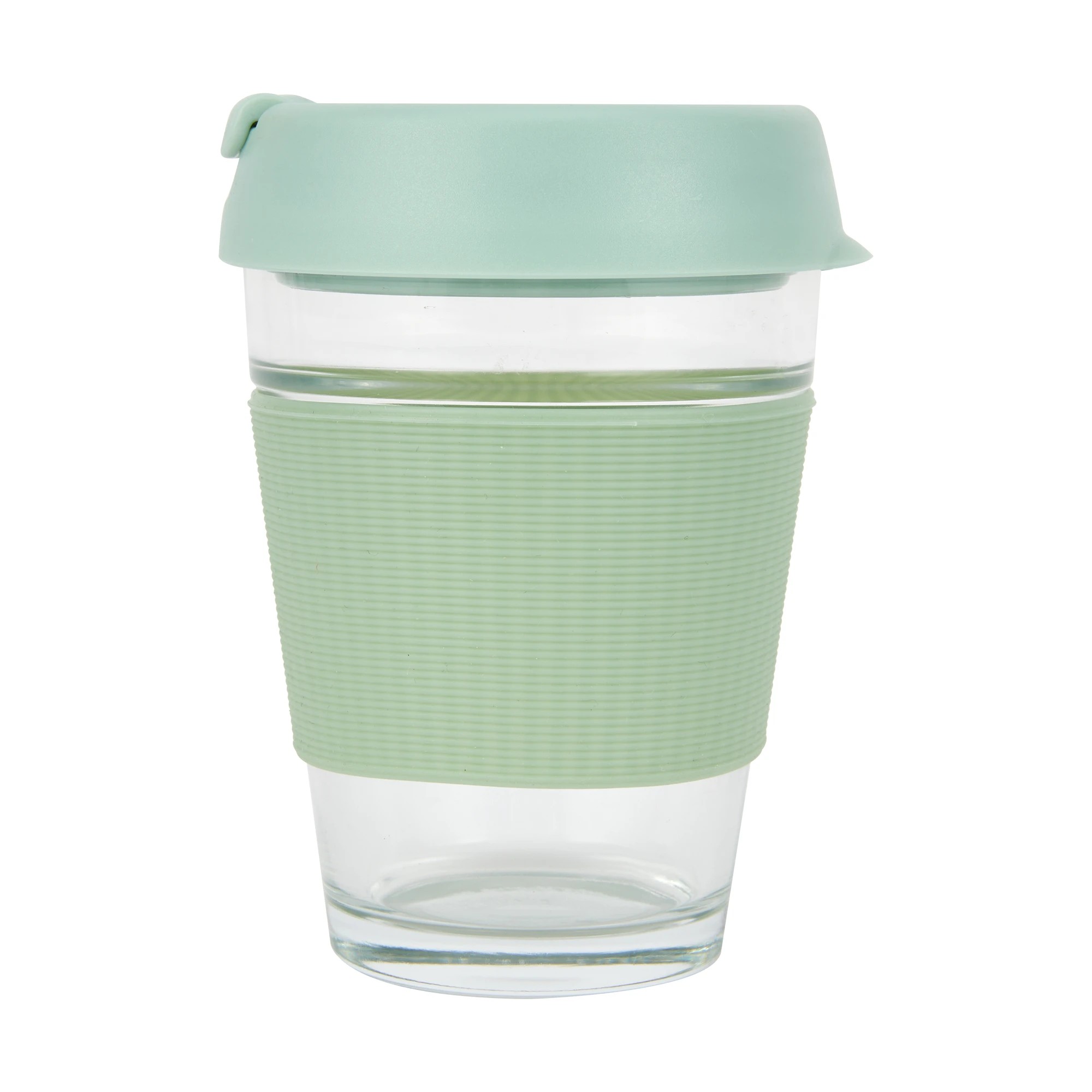 4 350ml Sage Glass Reusable Travel Cup, 4 of 5
