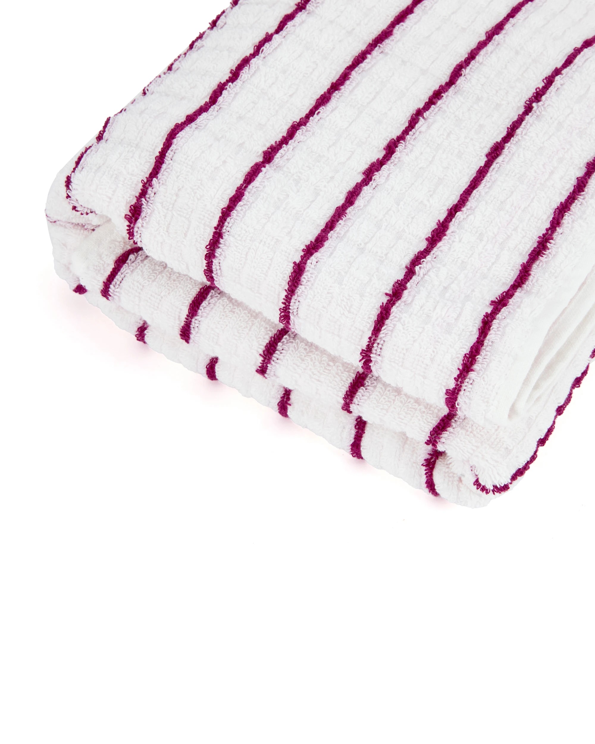 4 Pinstripe Bath Towel - Pink, 4 of 5