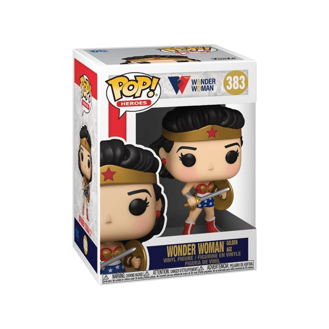 2 Pop Vinyl Figurine Wonder Woman 80th Anniversary Classic 1950s Collectible 10cm - Multi, 2 of 2