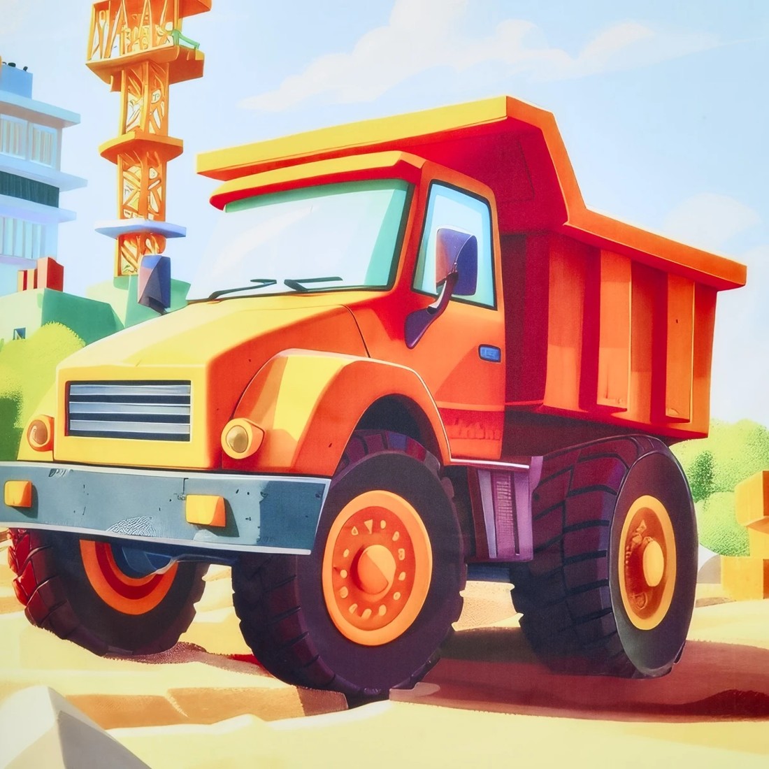 3 Construction Printed Backdrop, 3 of 7