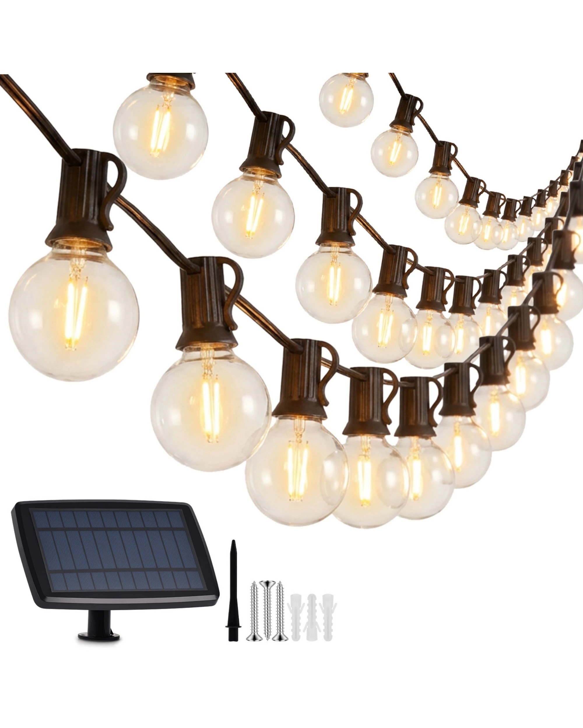 1 Advwin Outdoor Festoon String Lights Outdoor 15M Waterproof, 1 of 8