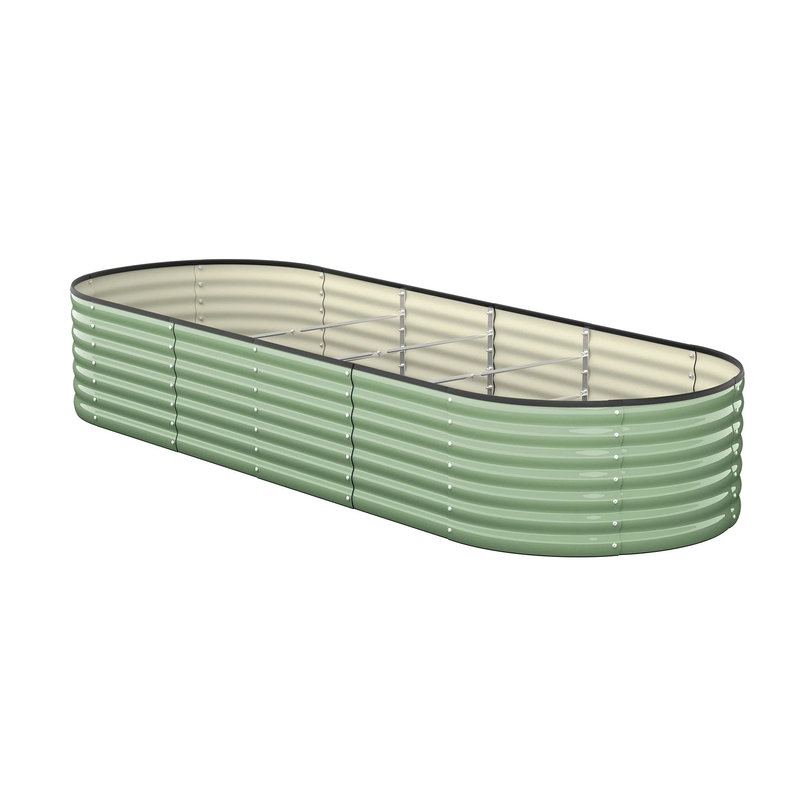 7 Livsip Garden Bed 240x80x56cm Planter Box Raised Container Galvanised - Green, 7 of 8