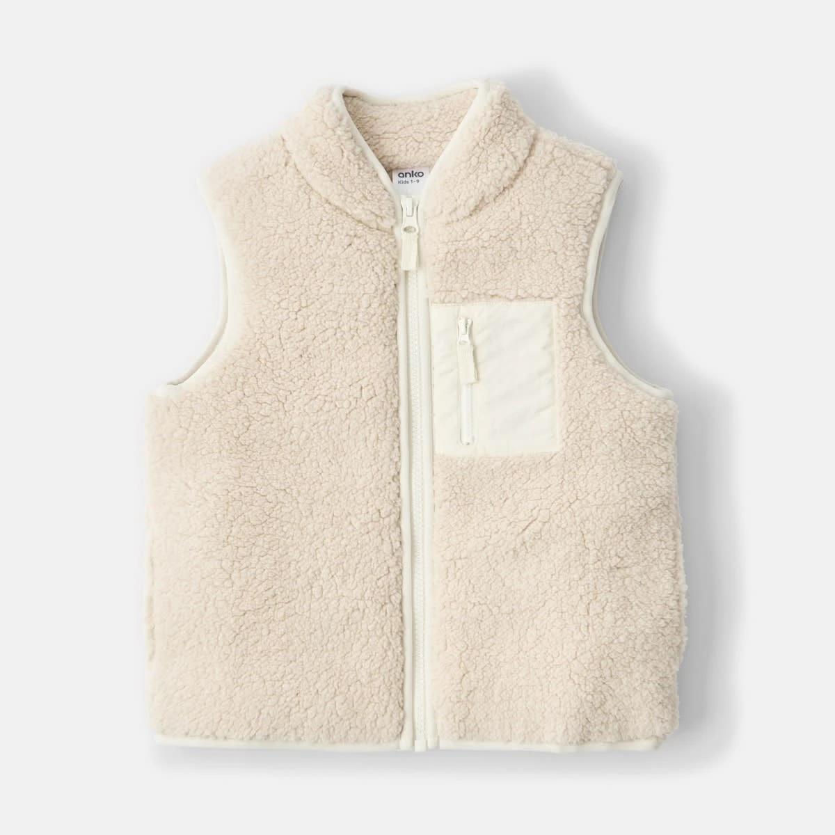 9 Teddy Vest Crm Beige, 9 of 10