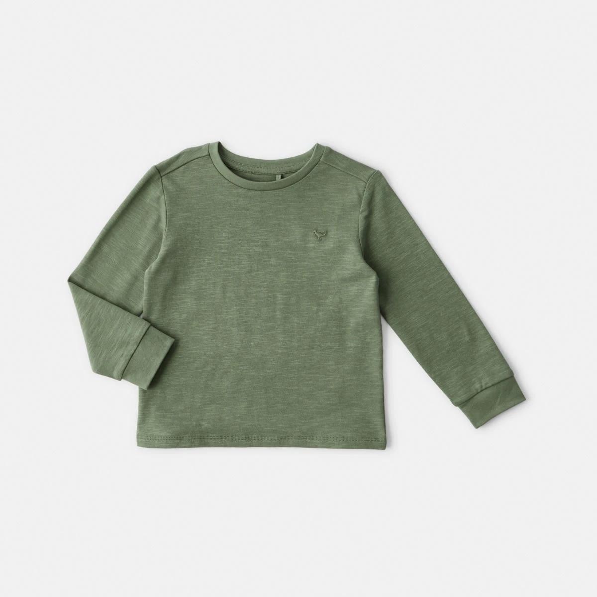 7 Long Sleeve Textured T-shirt Grn Dino, 7 of 8